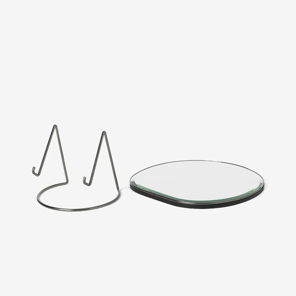 Ferm Living Pond Table Mirror Dark Chrome - Image 4
