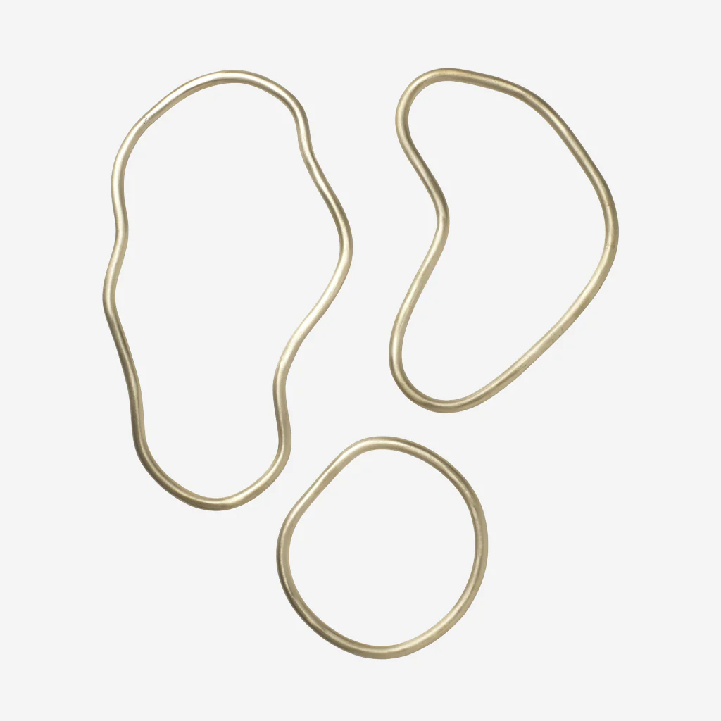 Ferm Living Pond Trivet Set Brass - Image 5