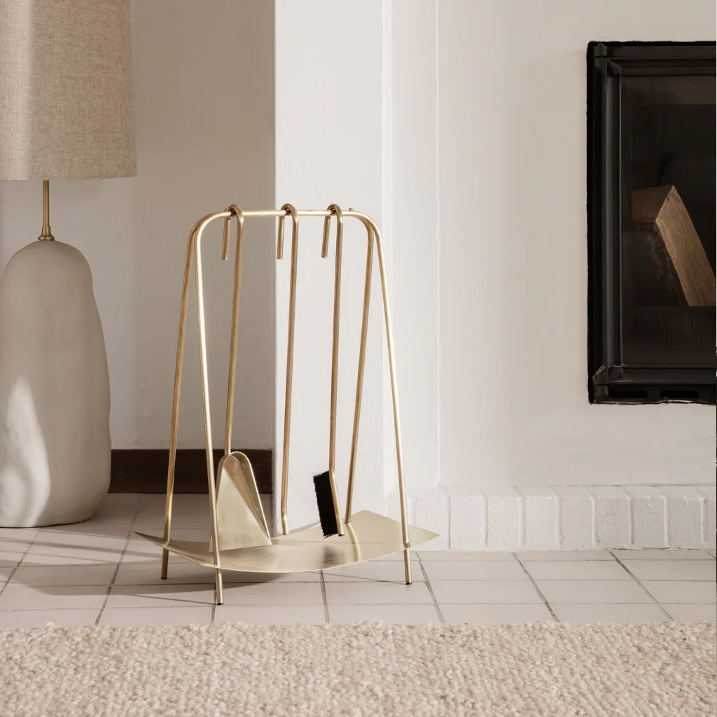 Ferm Living Port Fireplace Tools Brass - Image 2