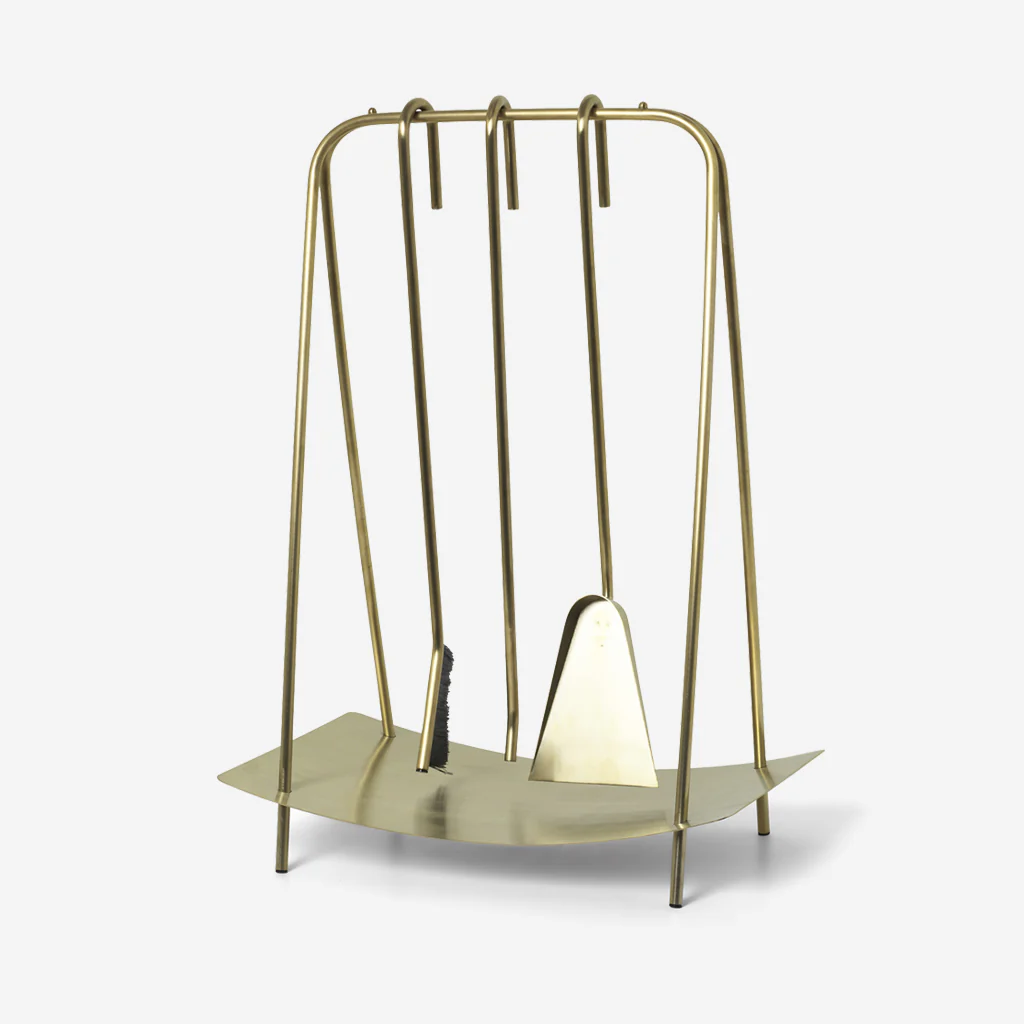 Ferm Living Port Fireplace Tools Brass - Image 3