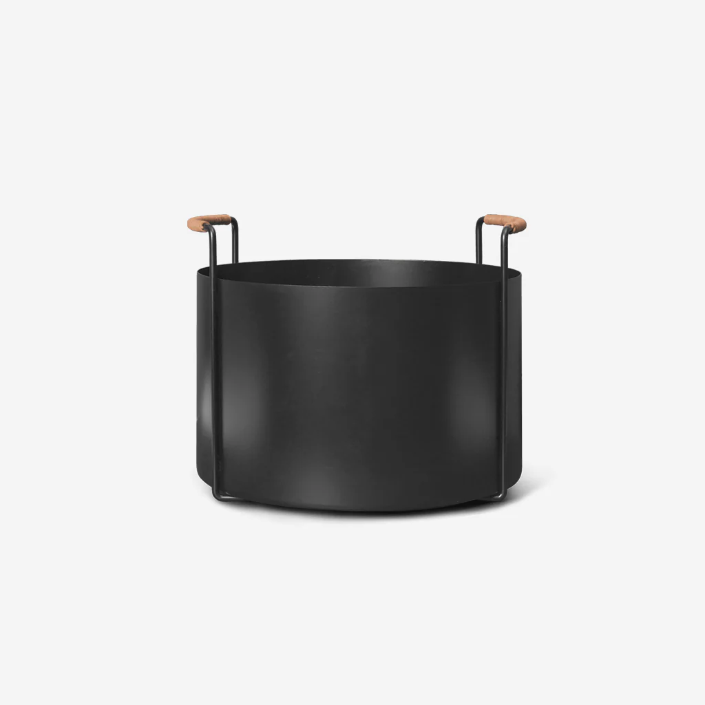 Ferm Living Port Firewood Bucket Black