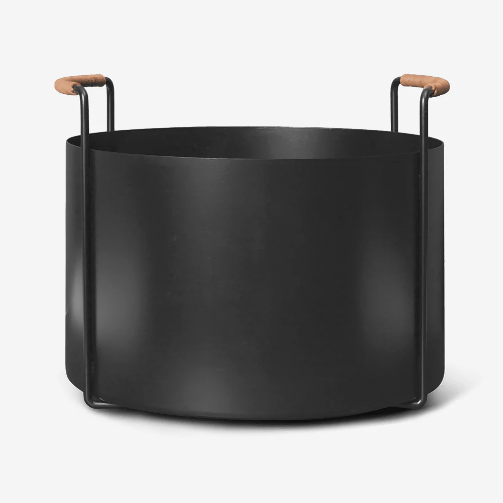 Ferm Living Port Firewood Bucket Black - Image 4
