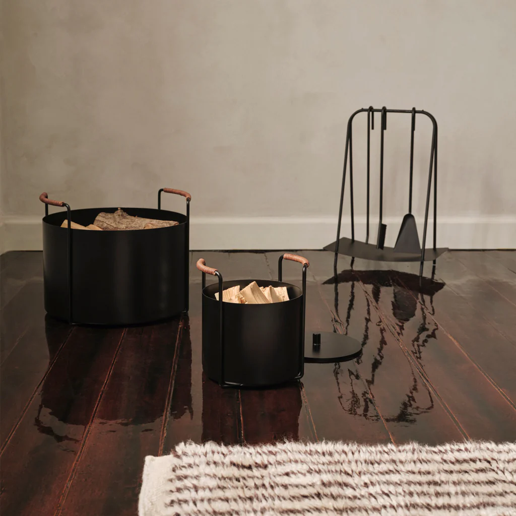 Ferm Living Port Kindling and Ash Bucket Black - Image 2