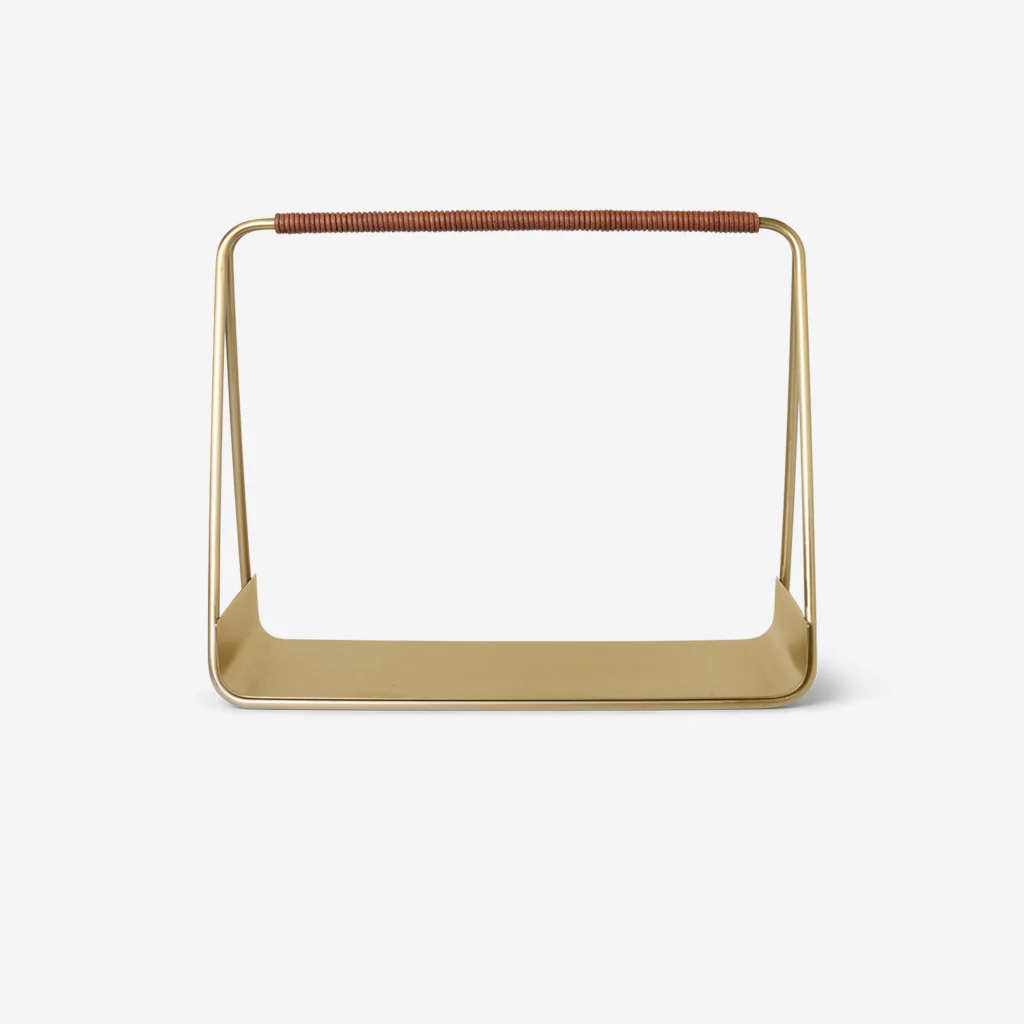 Ferm Living Port Wood Basket Brass