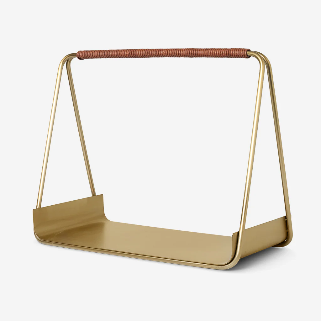 Ferm Living Port Wood Basket Brass - Image 2