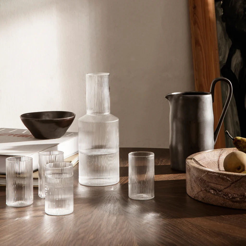 Ferm Living Ripple Carafe Clear - Image 2