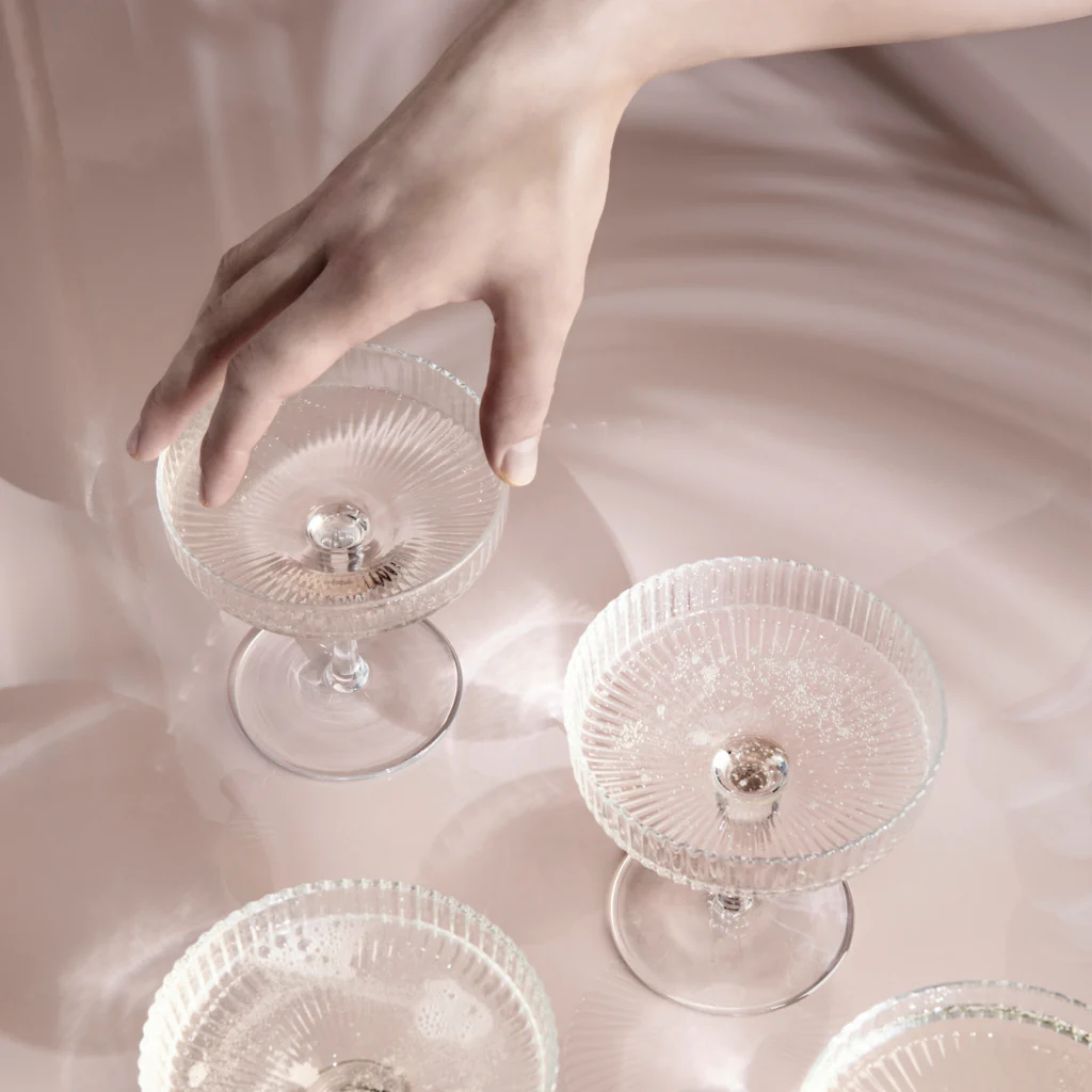 Ferm Living Ripple Champagne Saucer Clear - Image 4