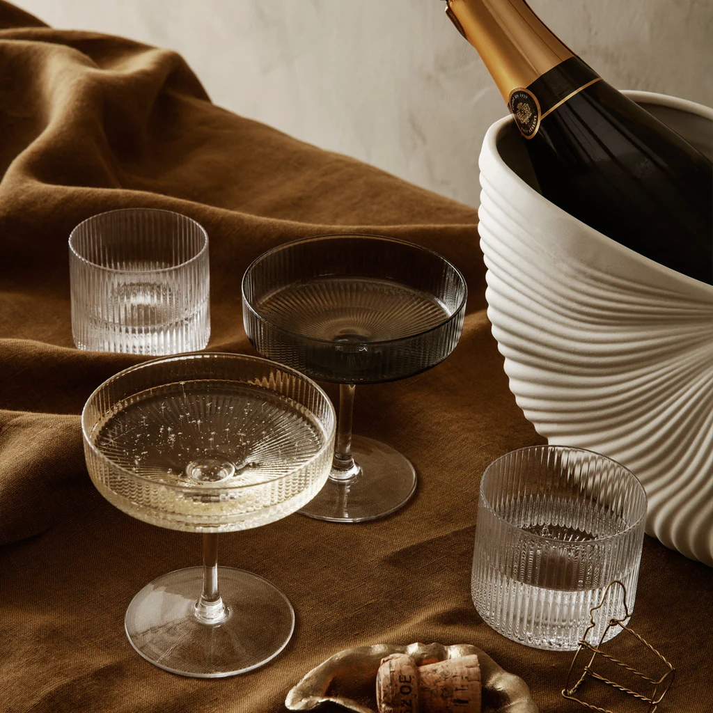 Ferm Living Ripple Champagne Saucer Clear - Image 7