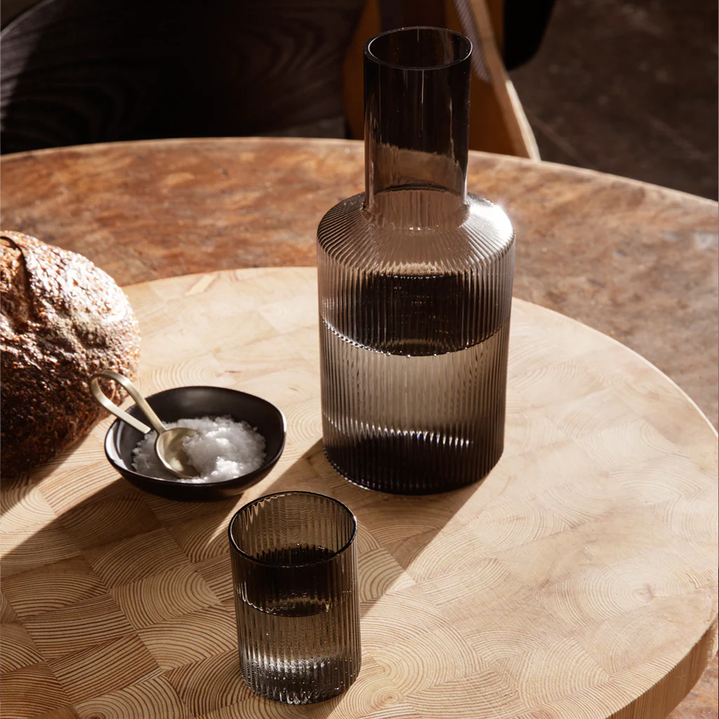 Ferm Living Ripple Carafe Lid Smoke - Image 2