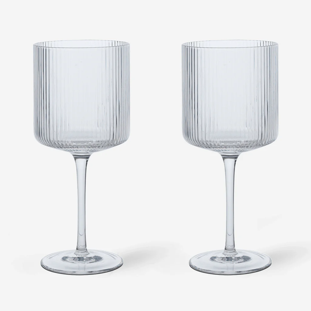 Ferm Living Ripple Red Wine Glasses Clear - Image 4