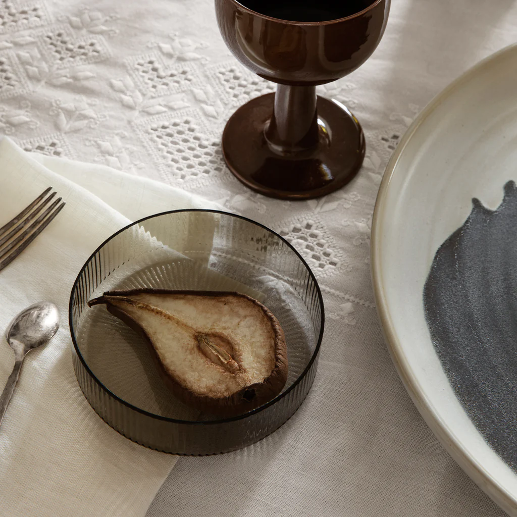 Ferm Living Ripple Serving Bowls Smoke - Image 2