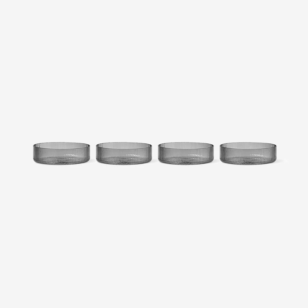 Ferm Living Ripple Serving Bowls Smoke - Image 3