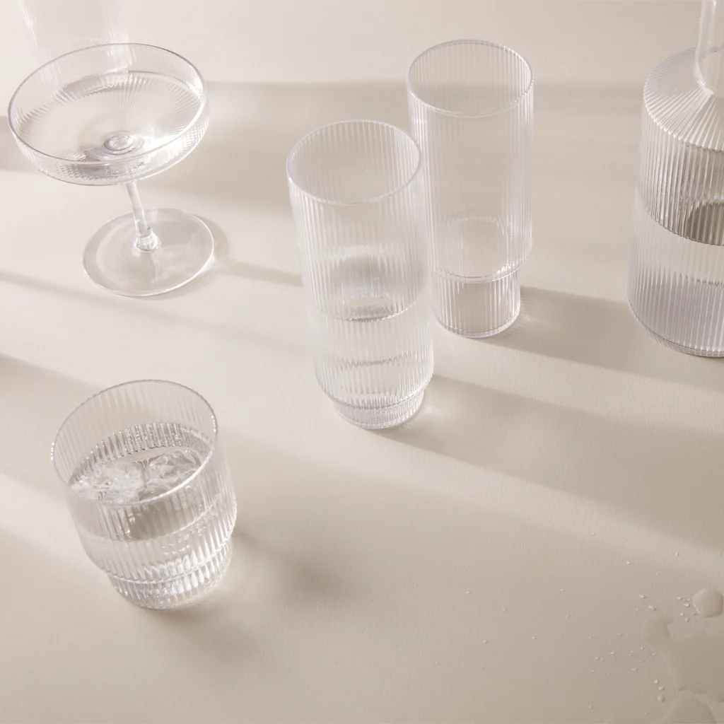 Ferm Living Ripple Shot Glass Set Clear - Image 4