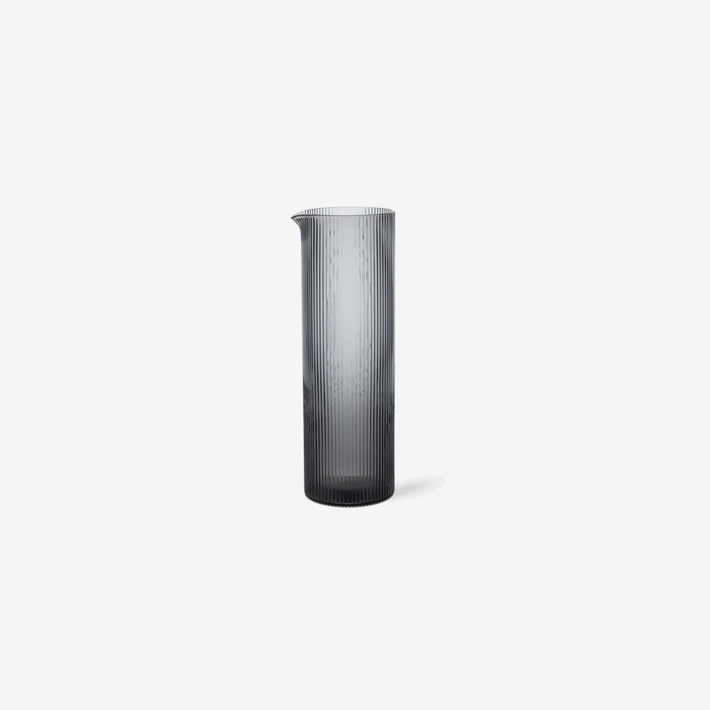 Ferm Living Ripple Water Jug Smoke
