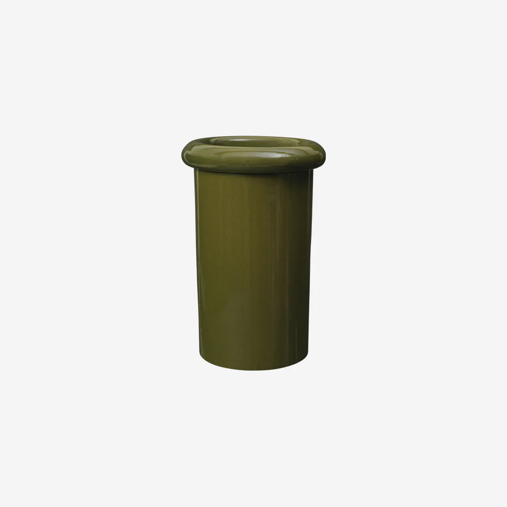 Ferm Living Rollo Pot Moss Green Large
