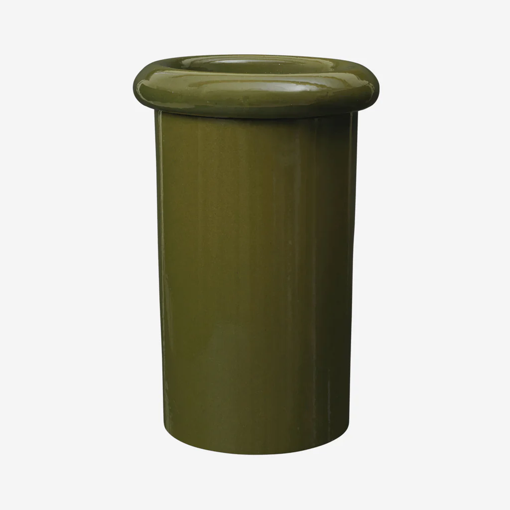 Ferm Living Rollo Pot Moss Green Large - Image 3