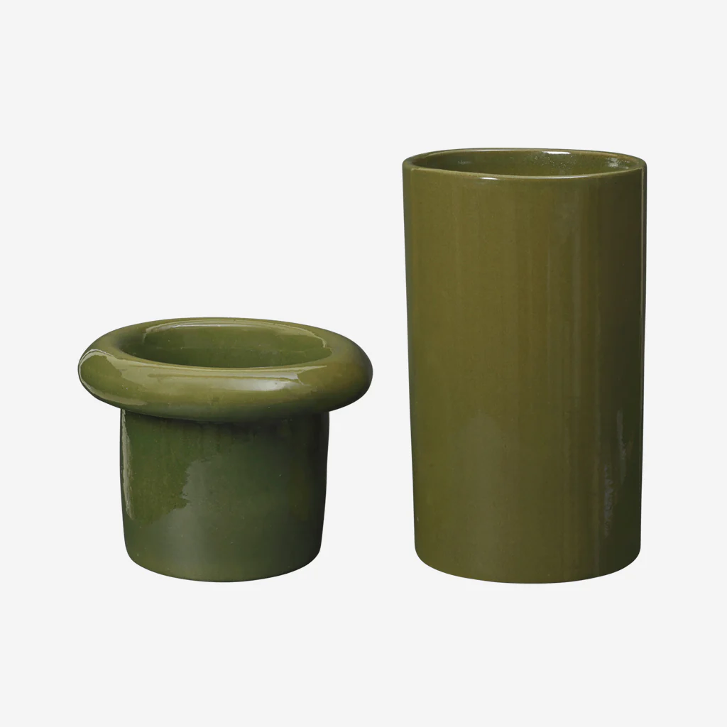 Ferm Living Rollo Pot Moss Green Large - Image 4