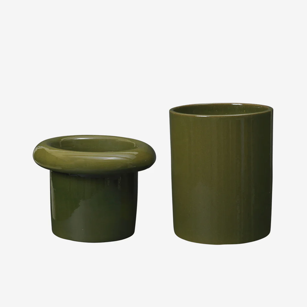Ferm Living Rollo Pot Moss Green Small - Image 4