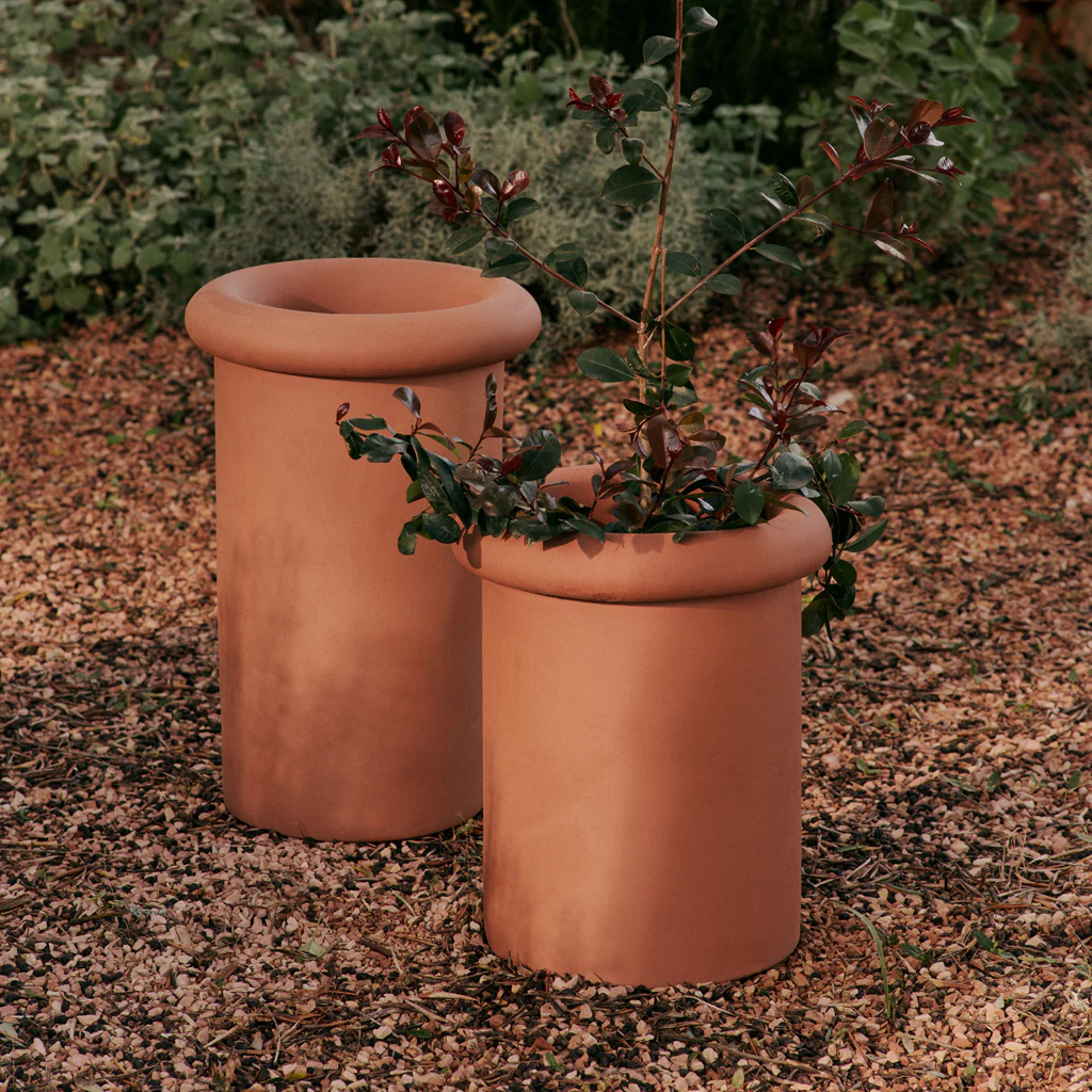 Ferm Living Rollo Pot Terracotta Large - Image 2