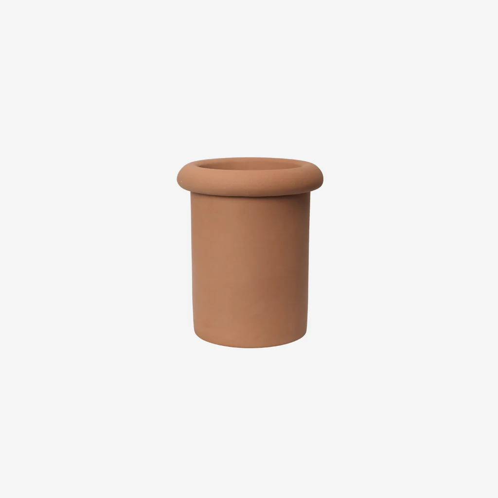 Ferm Living Rollo Pot Terracotta Small