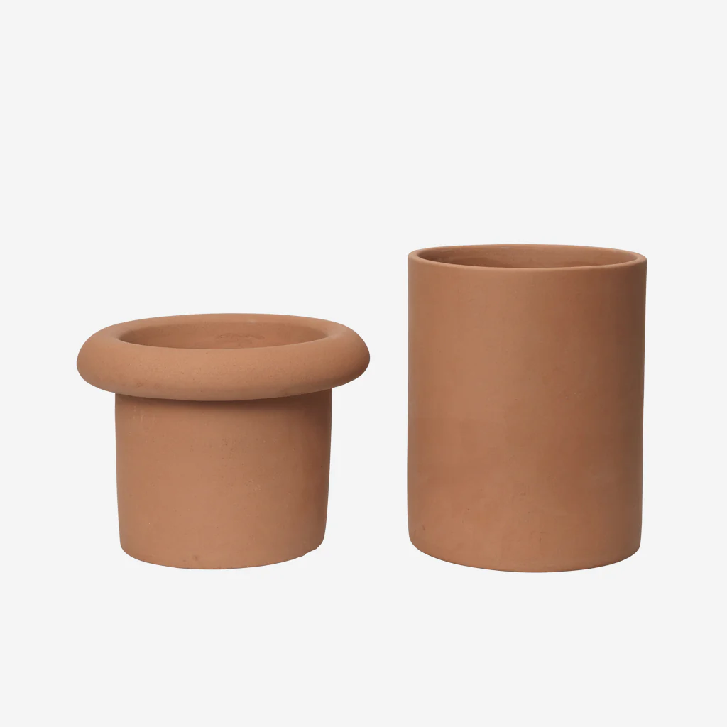 Ferm Living Rollo Pot Terracotta Small - Image 3
