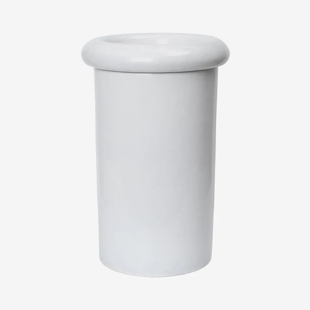 Ferm Living Rollo Pot White Large - Image 5