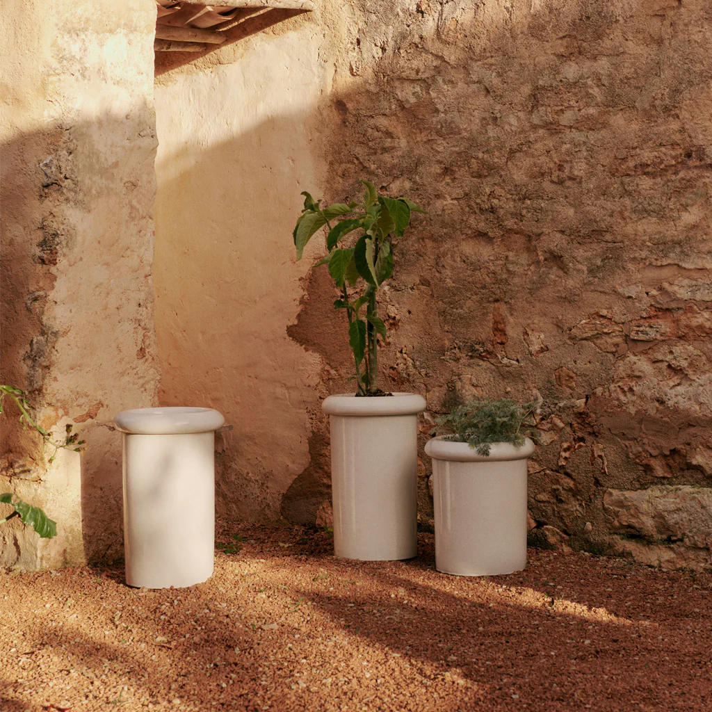 Ferm Living Rollo Pot White Small - Image 2