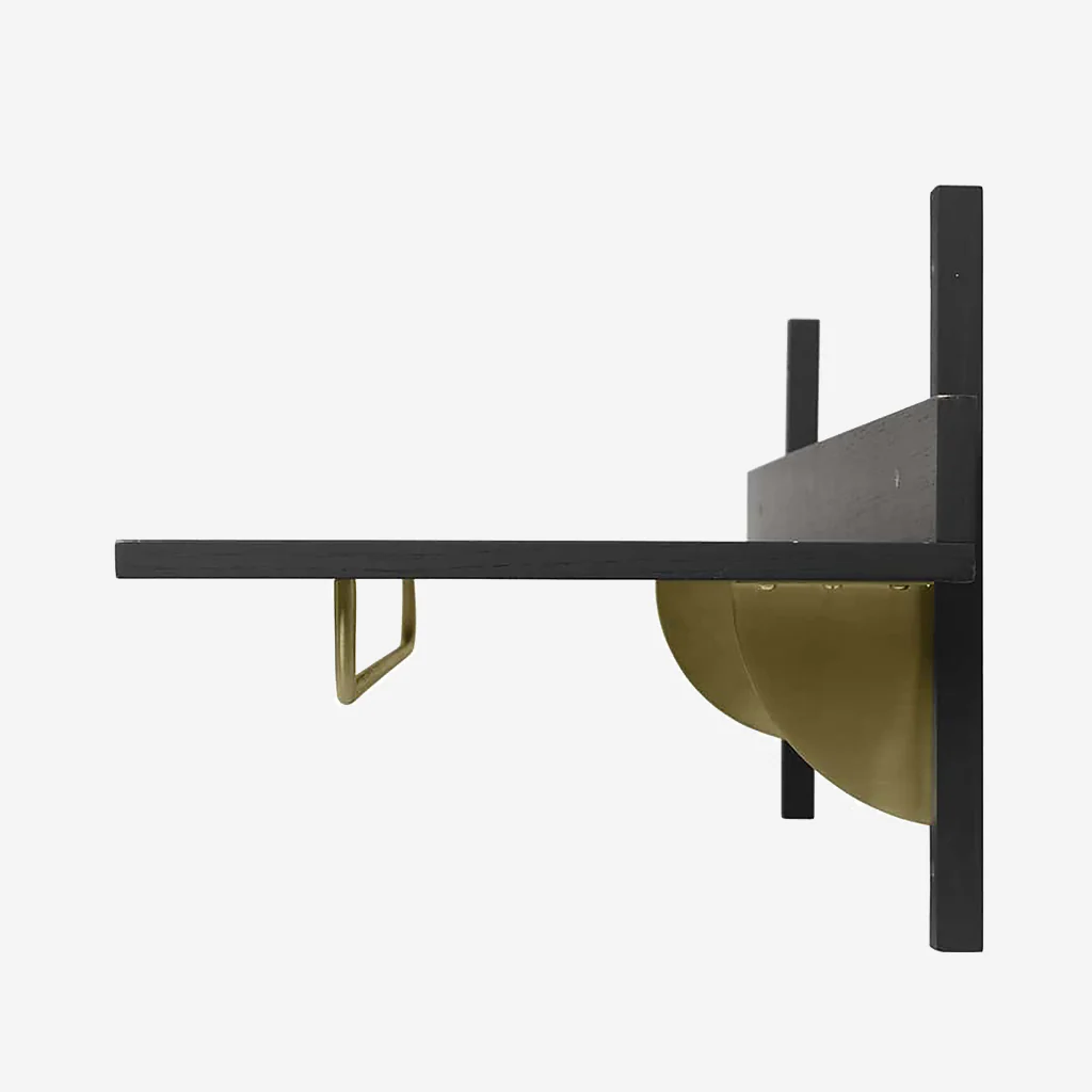 Ferm Living Sector Rack Shelf Black Brass - Image 4