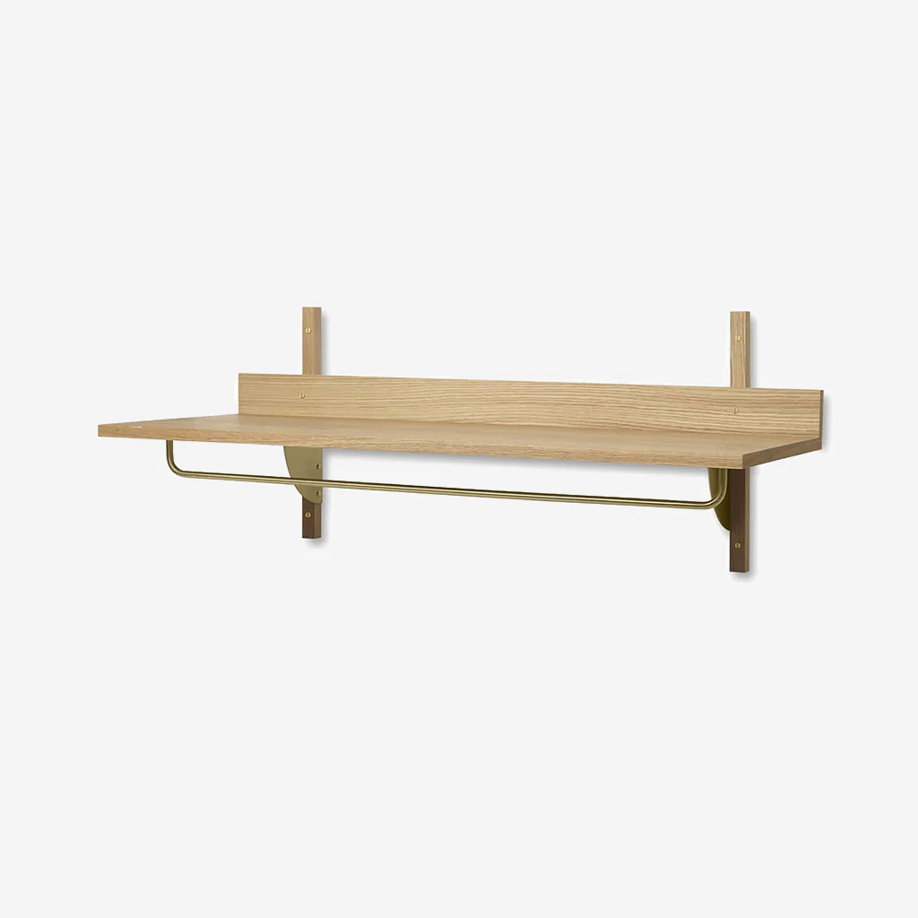 Ferm Living Sector Rack Shelf Oak Brass - Image 4