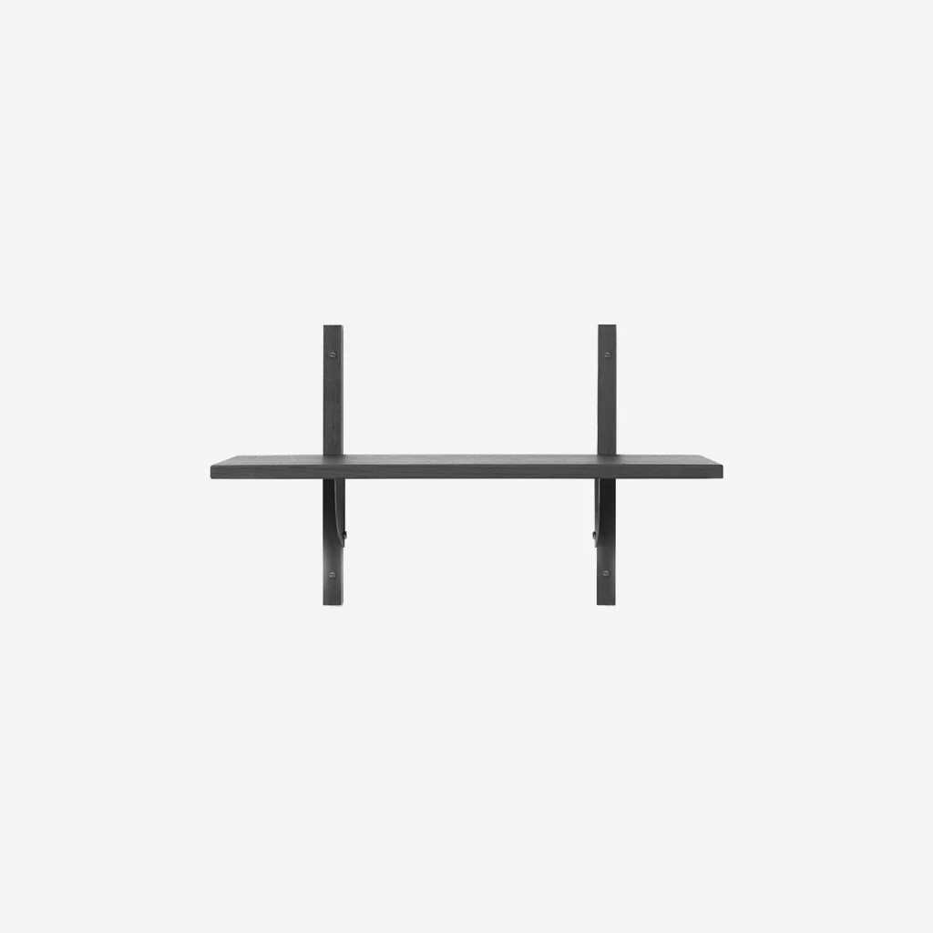 Ferm Living Sector Shelf Single Narrow Black Black