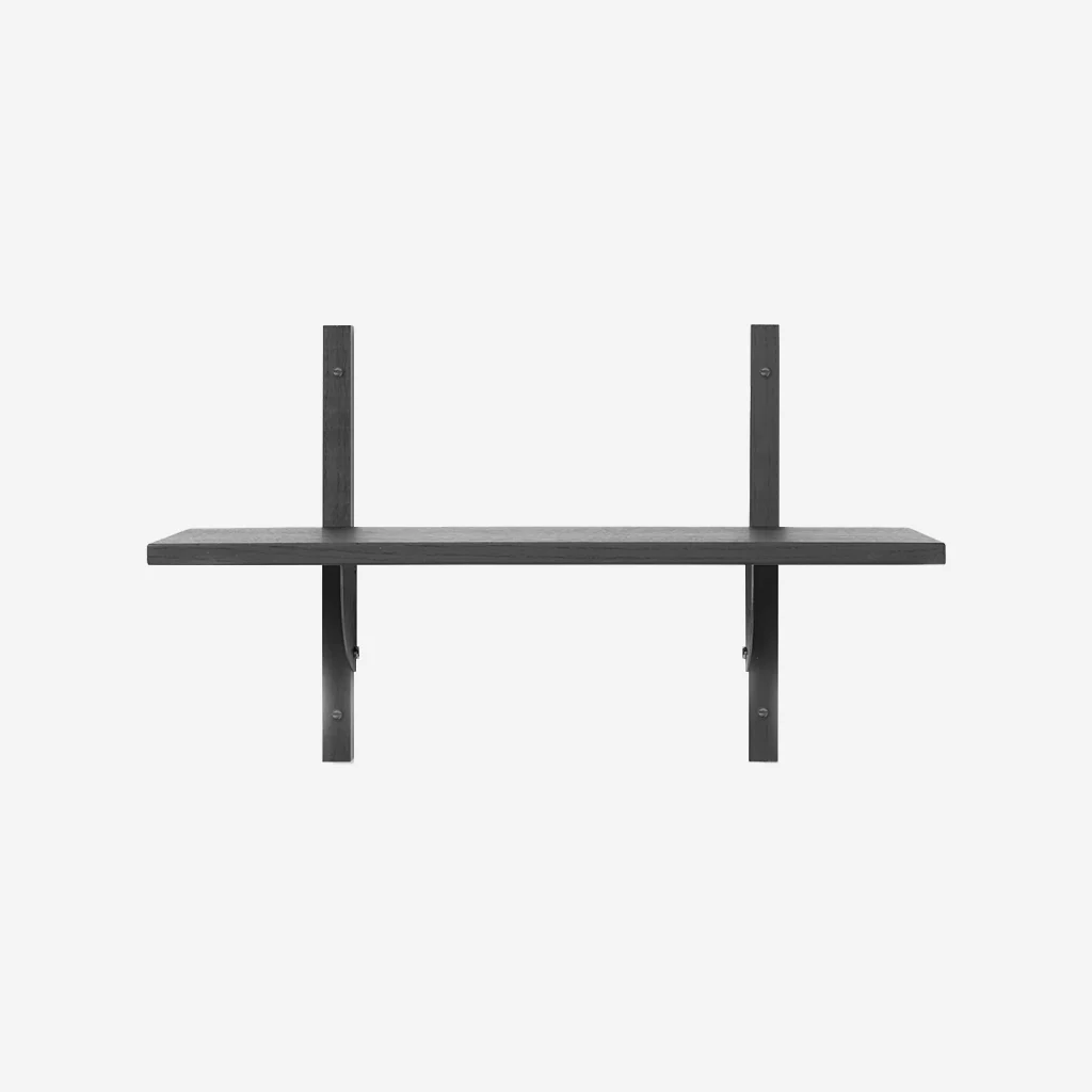 Ferm Living Sector Shelf Single Narrow Black Black - Image 2