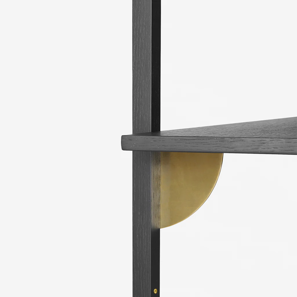 Ferm Living Sector Shelf Single Narrow Black Brass - Image 4