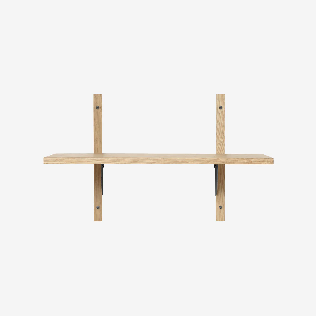 Ferm Living Sector Shelf Single Narrow Oak Black - Image 2
