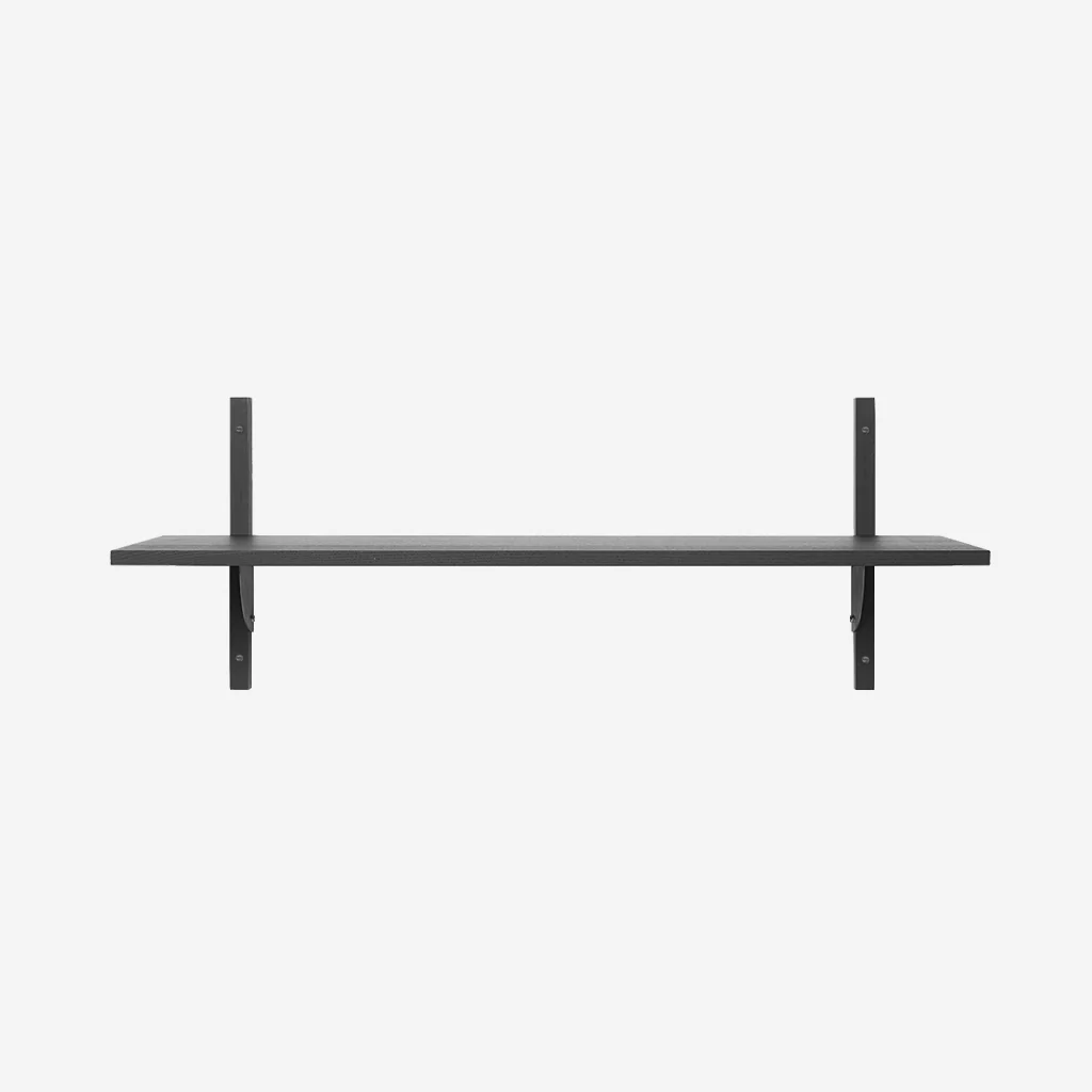 Ferm Living Sector Shelf Single Wide Black Black - Image 3
