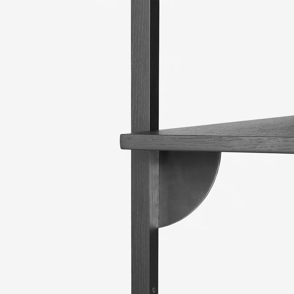Ferm Living Sector Shelf Single Wide Black Black - Image 4