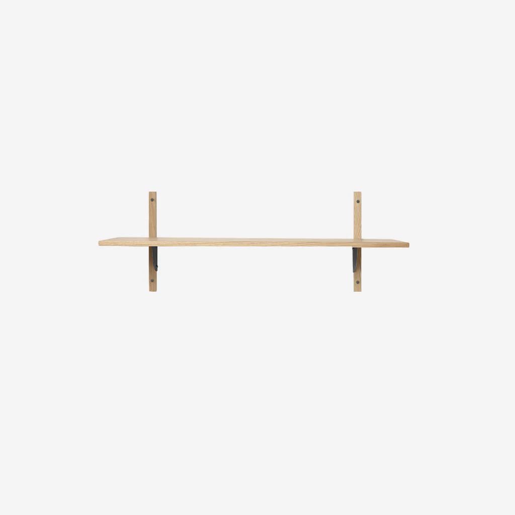 Ferm Living Sector Shelf Single Wide Oak Black