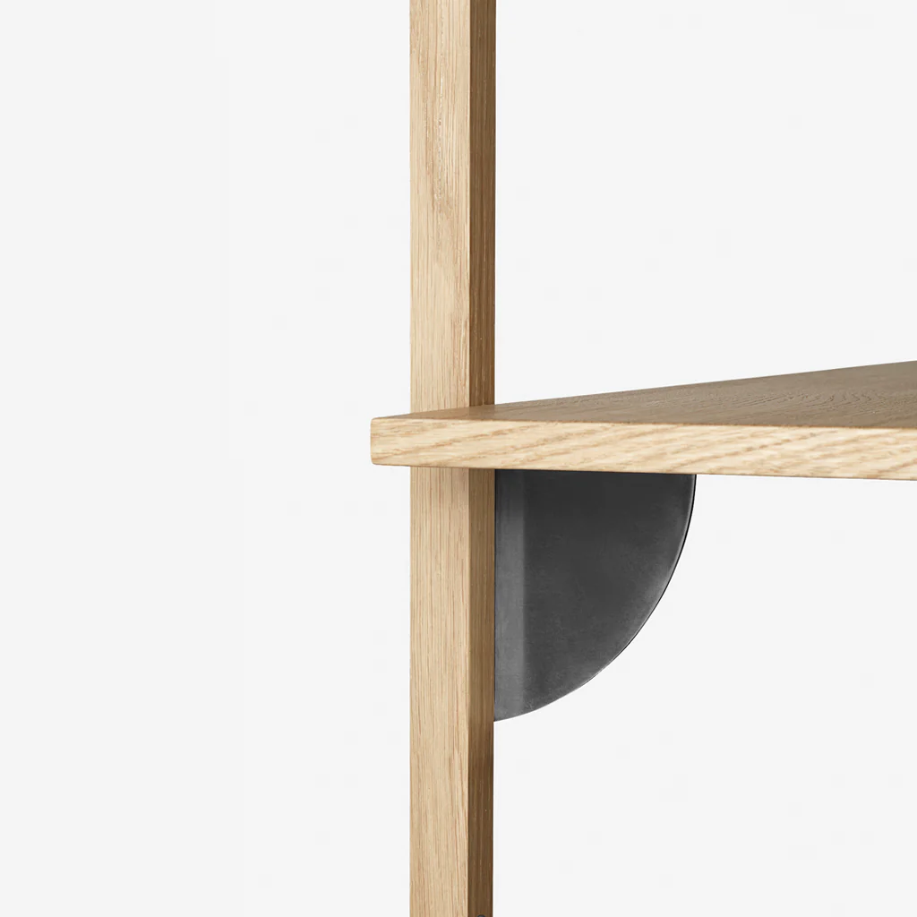 Ferm Living Sector Shelf Single Wide Oak Black - Image 3