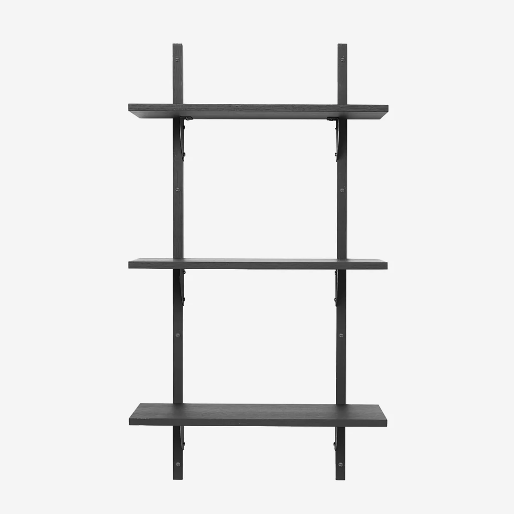 Ferm Living Sector Shelf Triple Narrow Black Black - Image 2