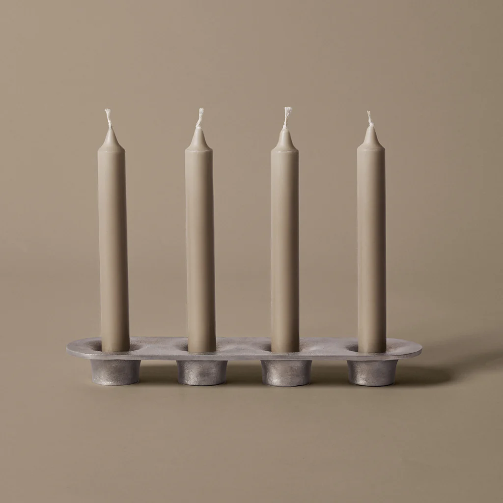 Ferm Living Soothe 4 Candle Holder Aluminium - Image 3