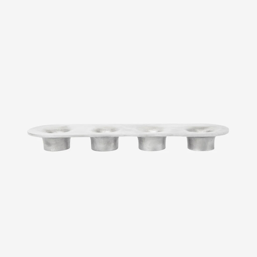 Ferm Living Soothe 4 Candle Holder Aluminium - Image 5