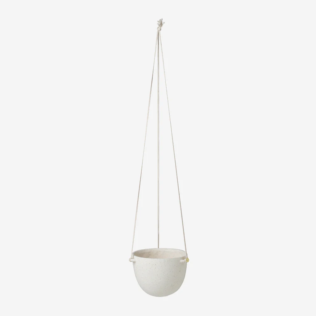 Ferm Living Speckle Hanging Pot Large Off White - Image 3