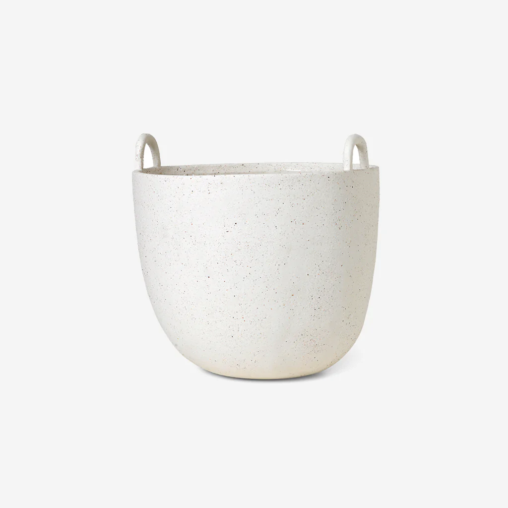 Ferm Living Speckle Pot Large Off White