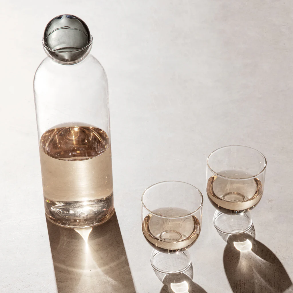 Ferm Living Still Hourglass Glasses Set Clear - Image 2