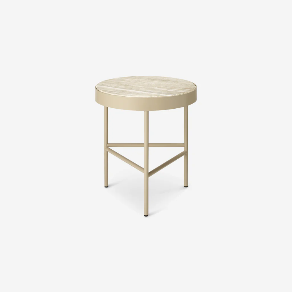 Ferm Living Travertine Side Table Cashmere