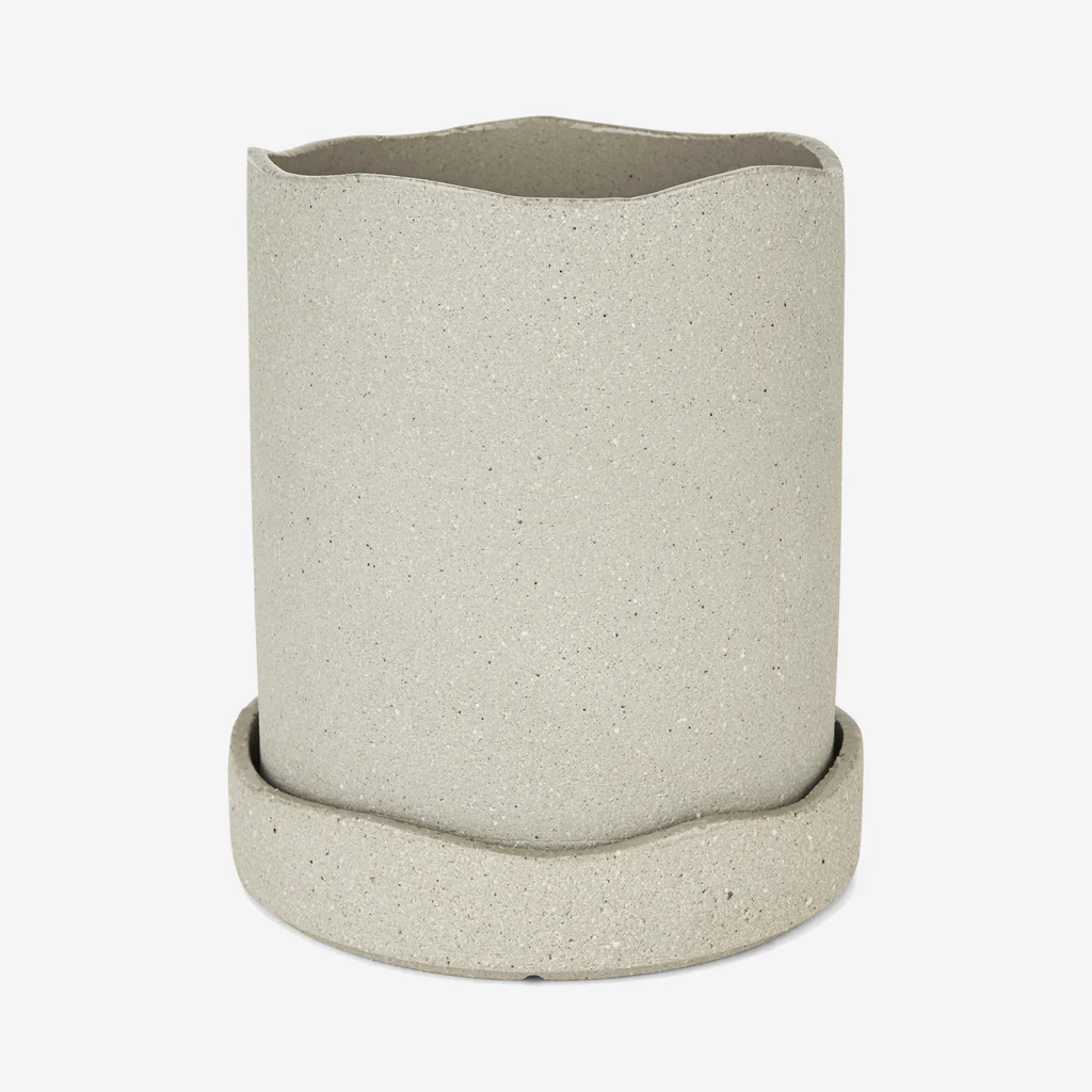 Ferm Living Uneru Pots Grey Large Ø16 - Image 4