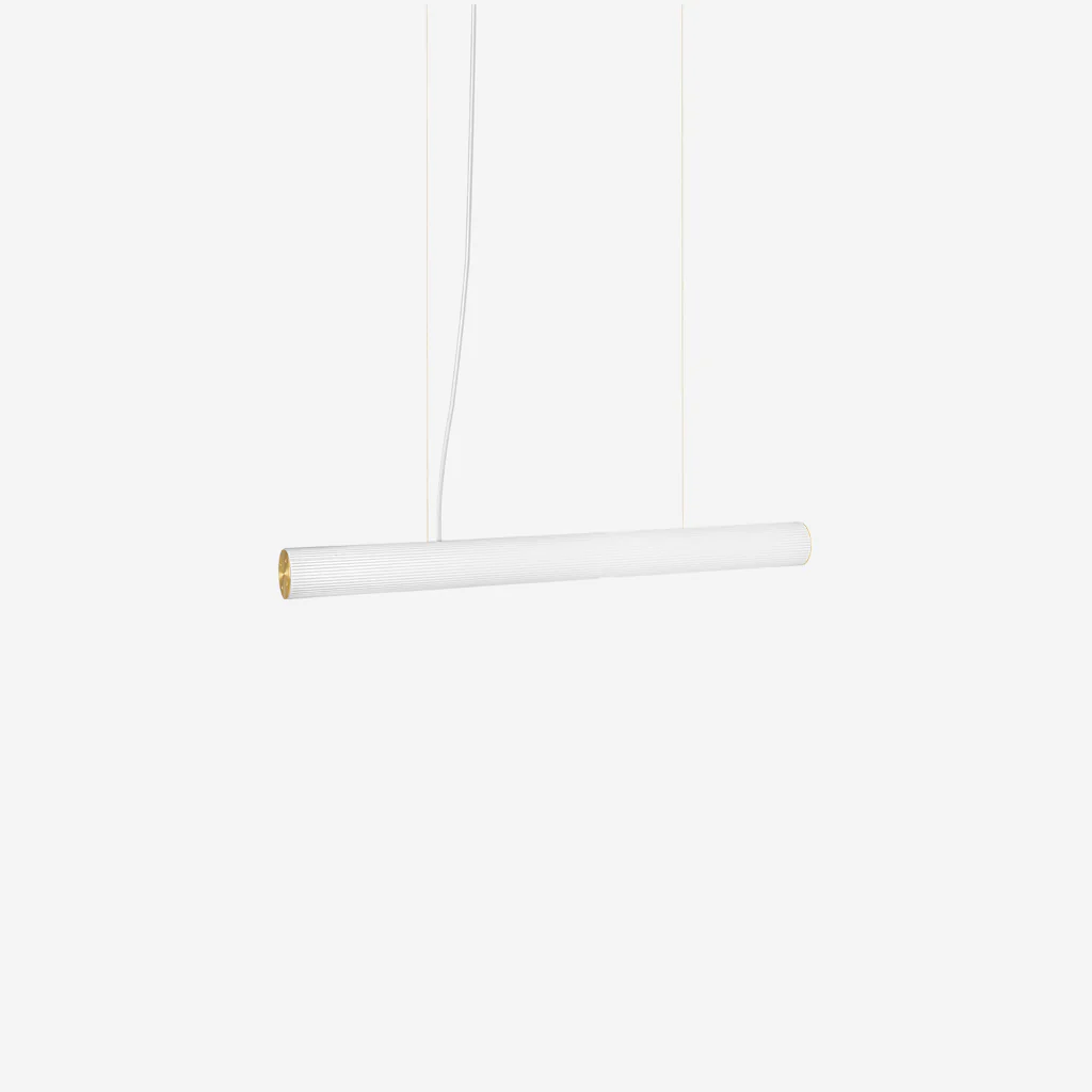 Ferm Living Vuelta Pendant 100cm White/Brass