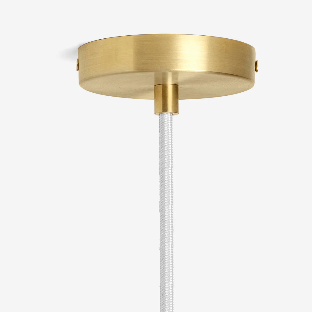 Ferm Living Vuelta Pendant 100cm White/Brass - Image 7