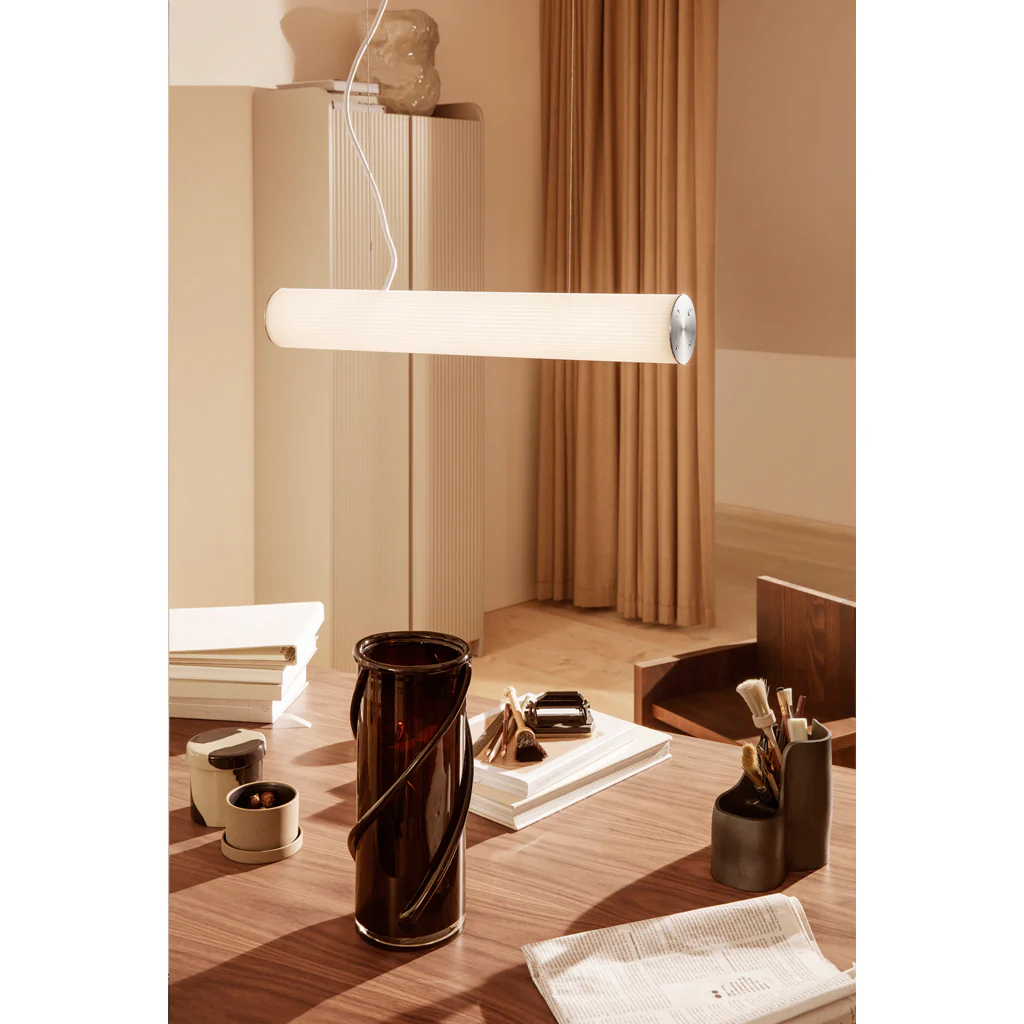 Ferm Living Vuelta Pendant 100cm White/Stainless Steel - Image 4