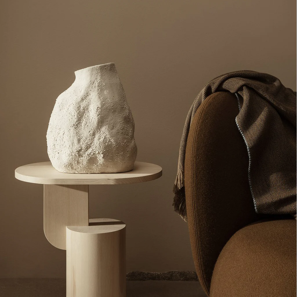 Ferm Living Vulca Vase Off White Stone Medium - Image 2