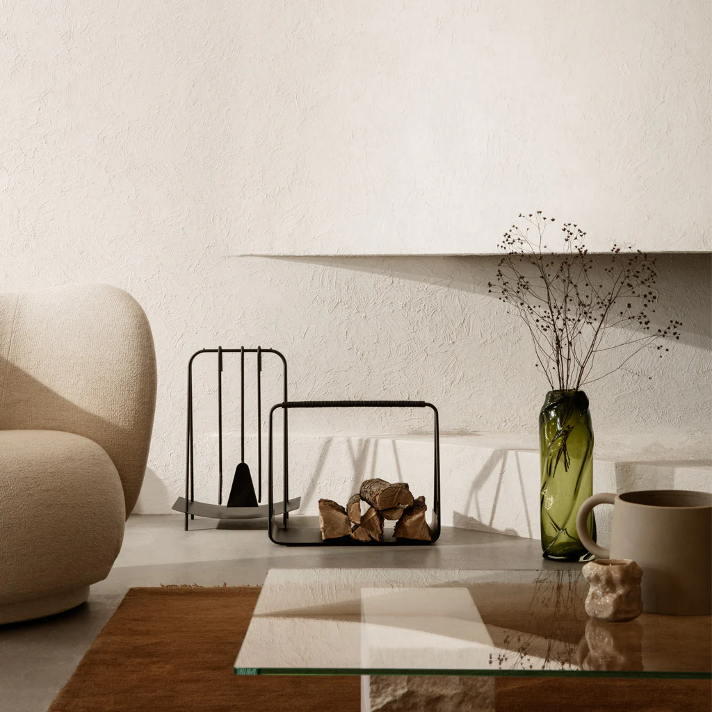 Ferm Living Water Swirl Vase Tall Moss Green - Image 5